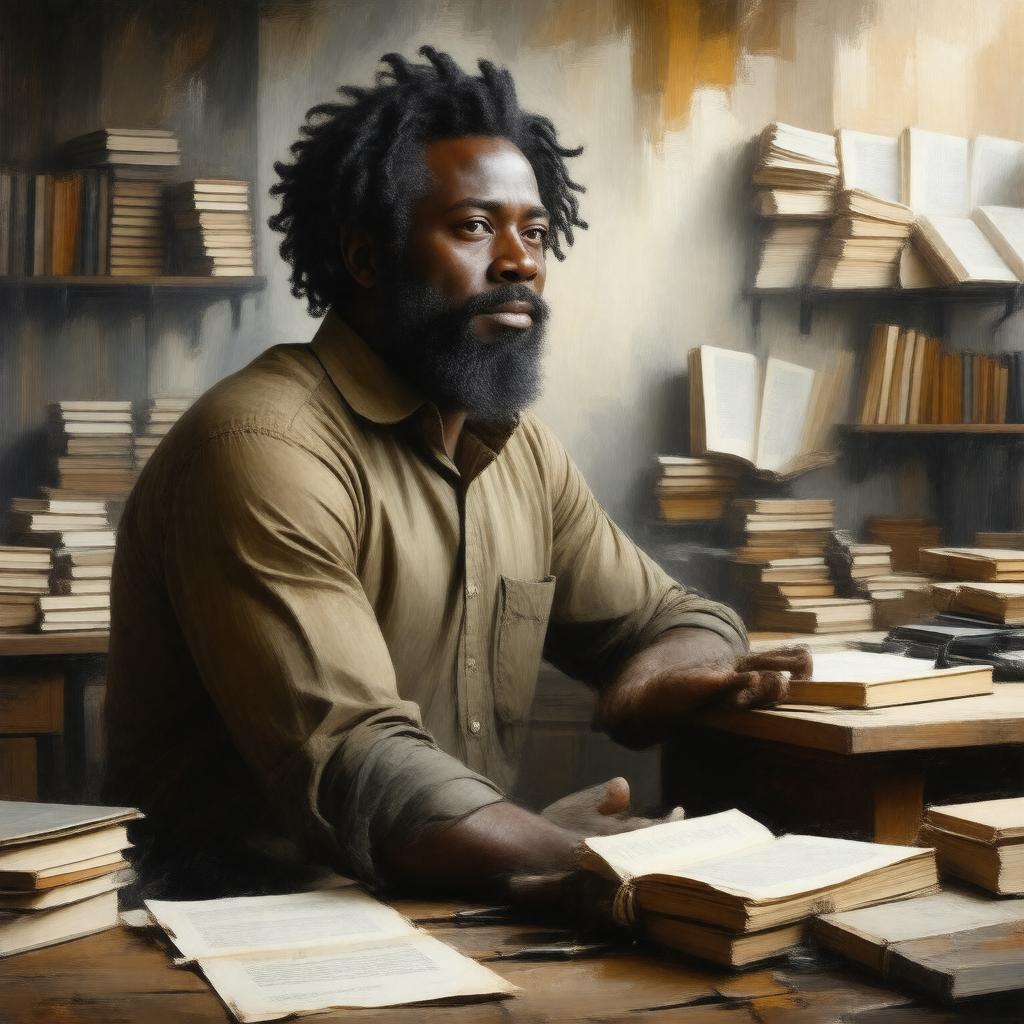 AI-created image of Marlon James