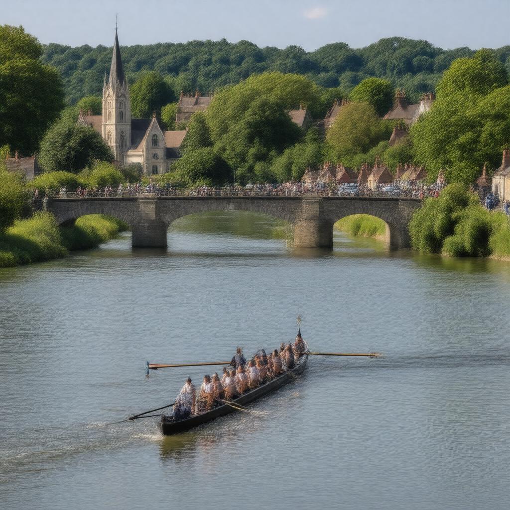 AI-created image of Marlow, Buckinghamshire