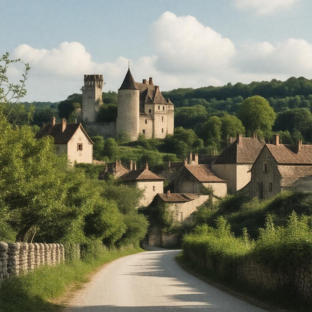 AI-created image of Marnes-la-Coquette, France