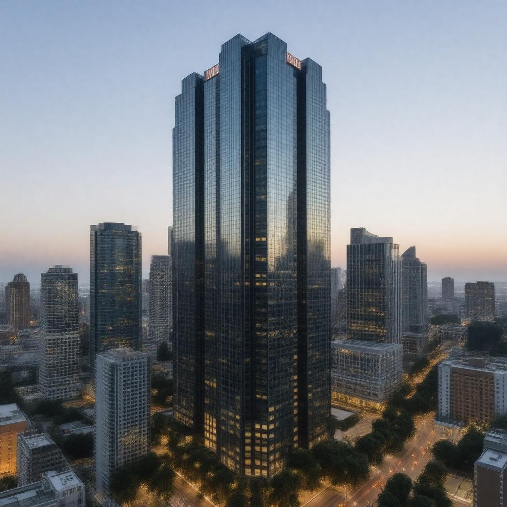 Click to view larger image AI-created image of Marriott Marquis