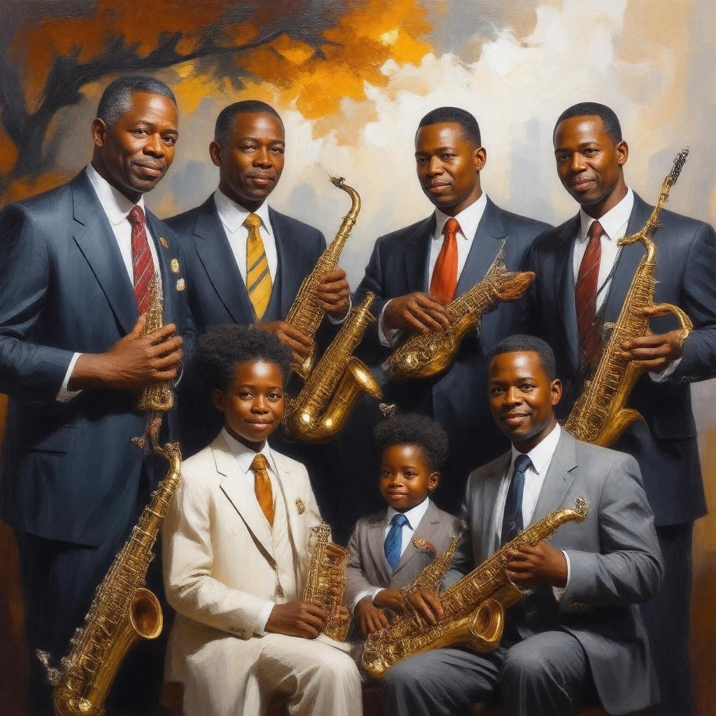 AI-created image of Marsalis family