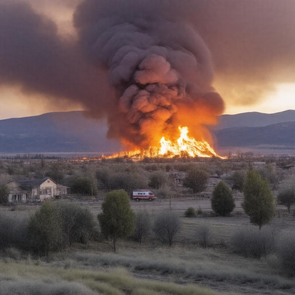 AI-created image of Marshall Fire (2021)