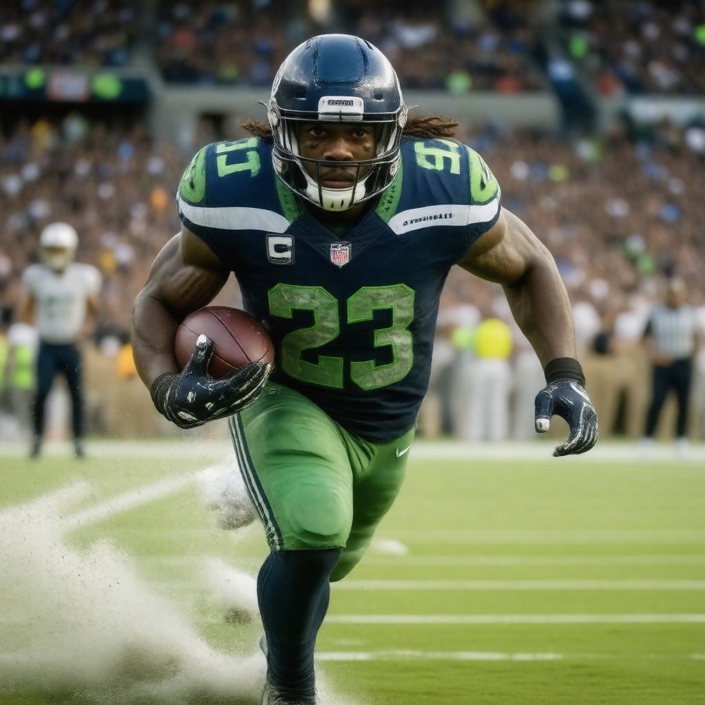 AI-created image of Marshawn Lynch
