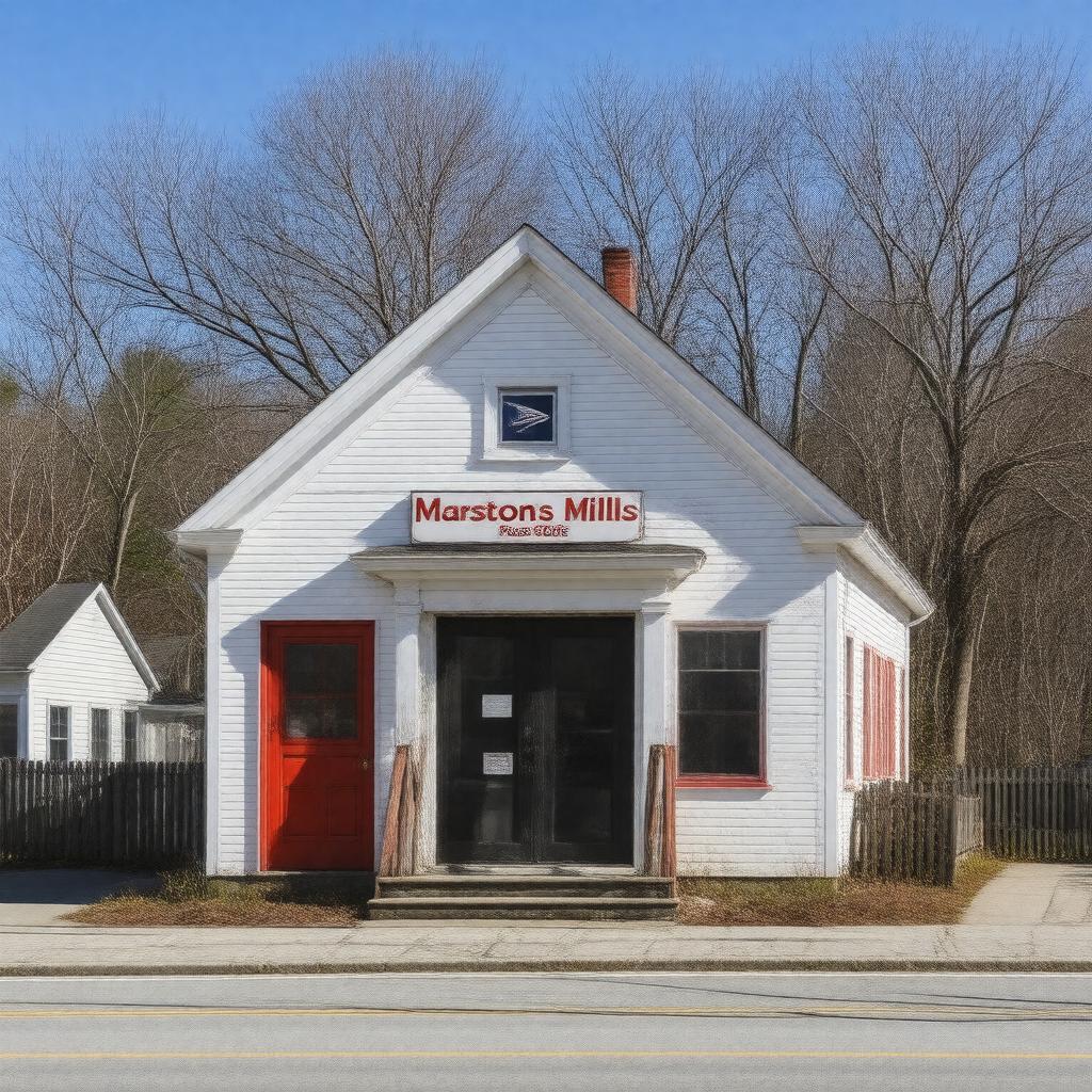 AI-created image of Marstons Mills Post Office