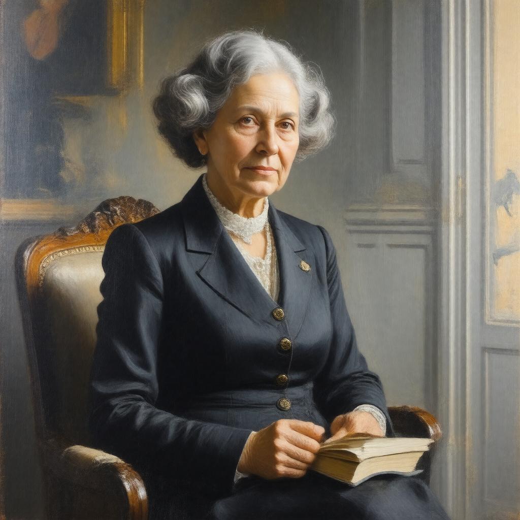 Click to view larger image AI-created image of Martha Bernays