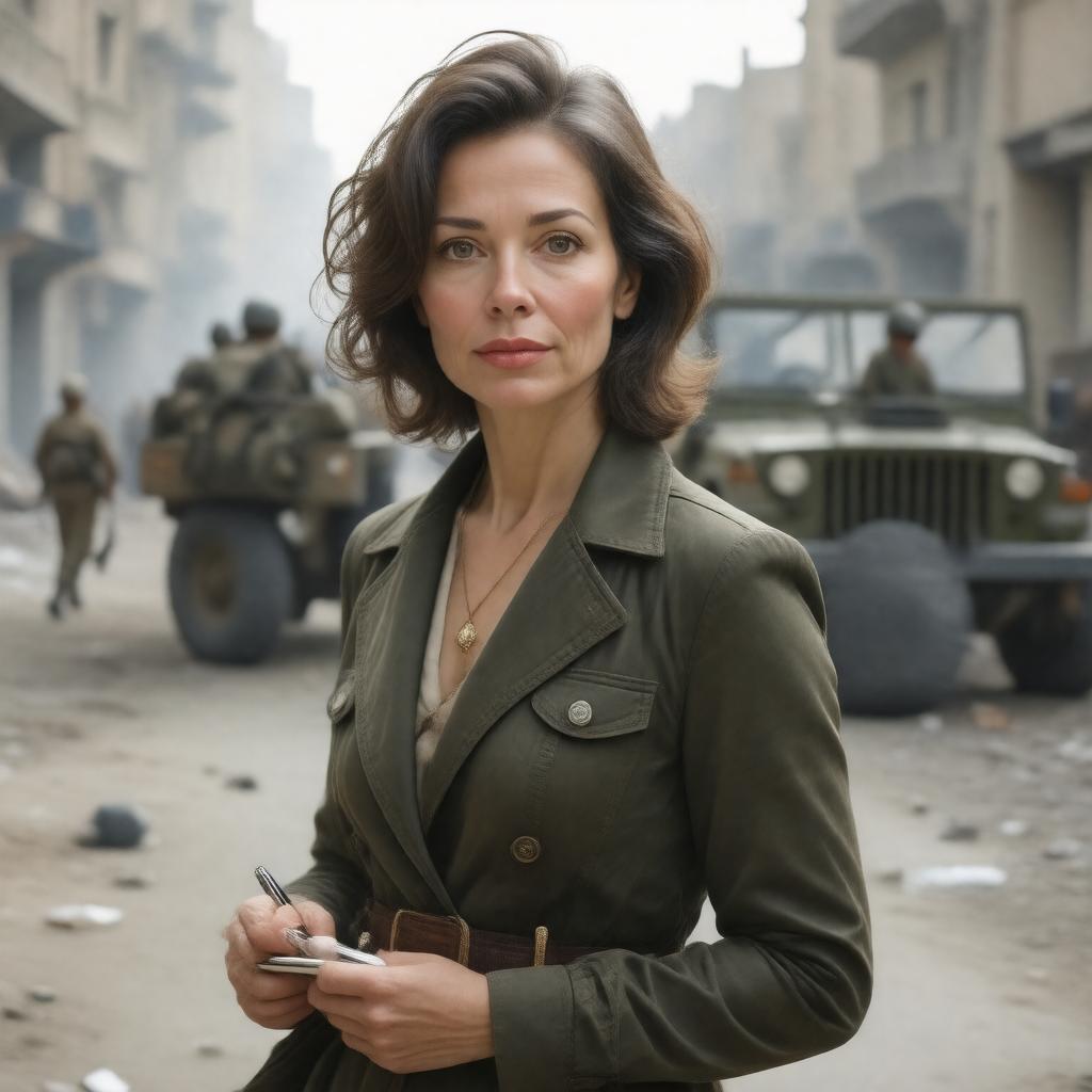 AI-created image of Martha Gellhorn