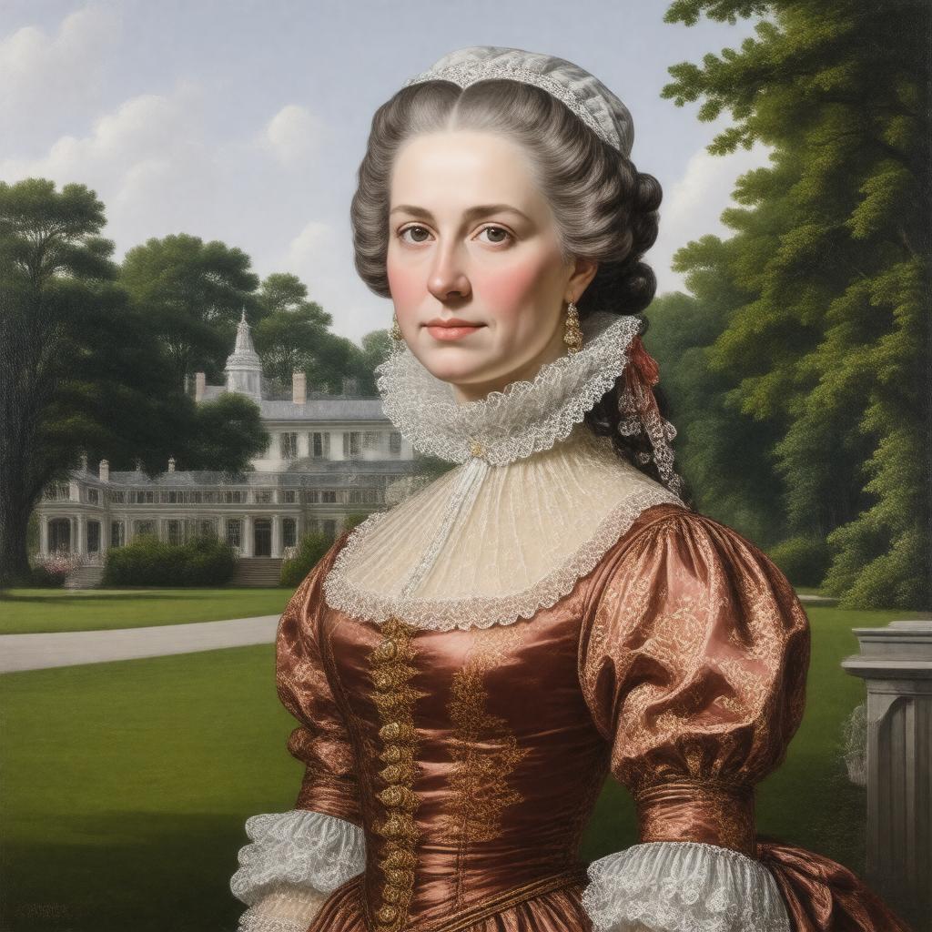 AI-created image of Martha Parke Custis