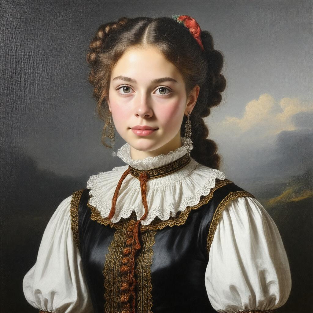 AI-created image of Martha, daughter of Bartholomew Gosnold