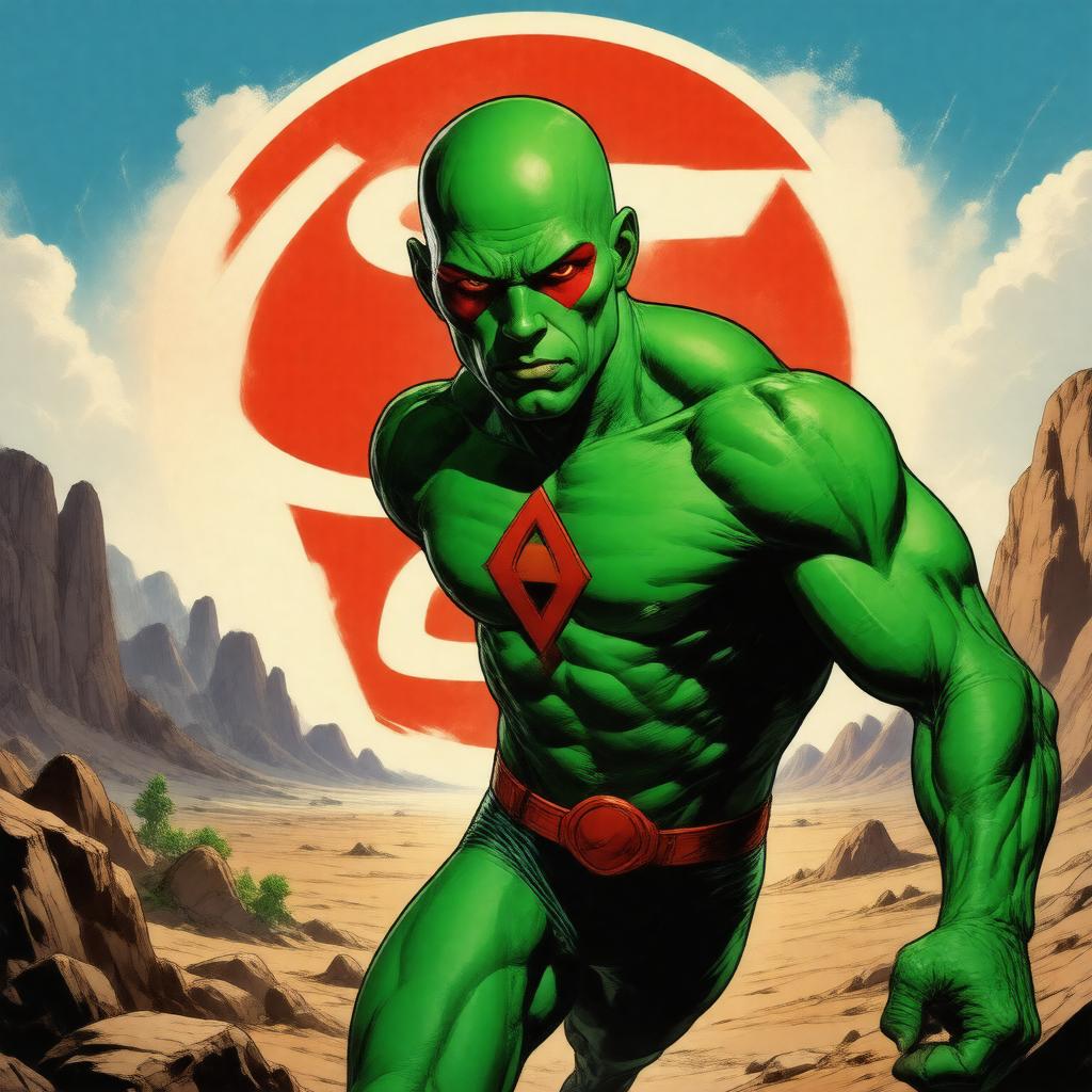 AI-created image of Martian Manhunter