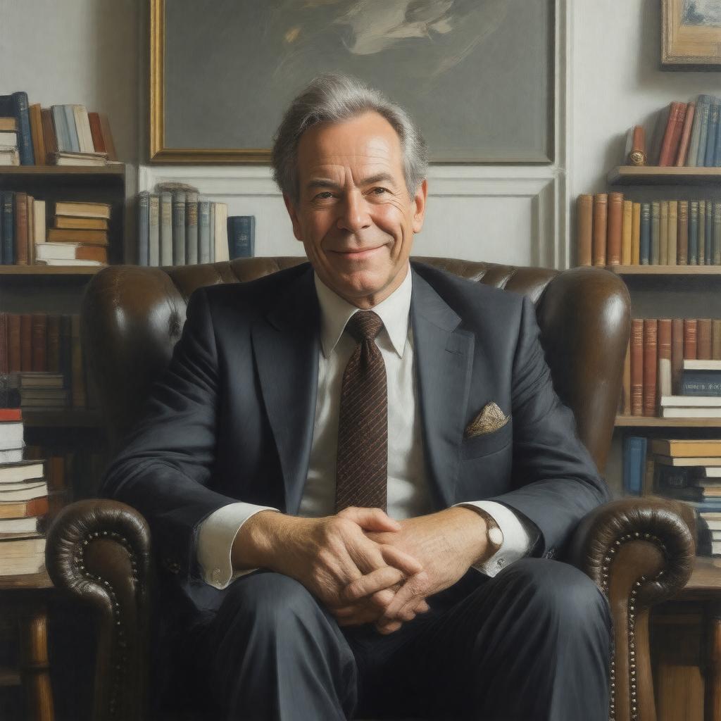 AI-created image of Martin Amis