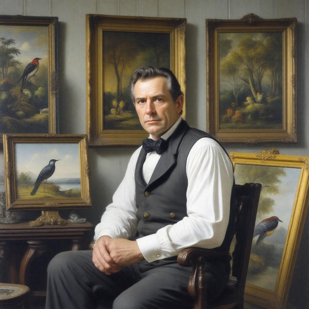AI-created image of Martin Johnson Heade