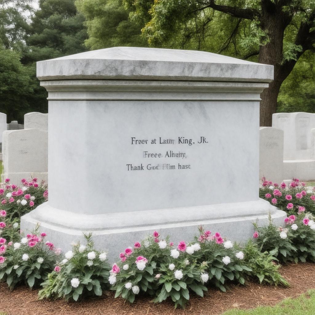 Click to view larger image AI-created image of Martin Luther King Jr.'s tomb