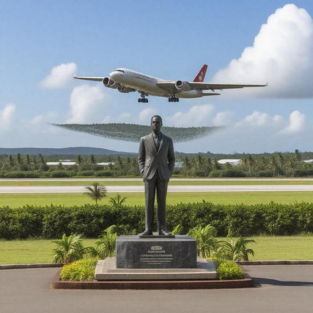 AI-created image of Martinique Aimé Césaire International Airport