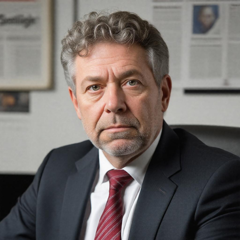 Click to view larger image AI-created image of Marty Baron