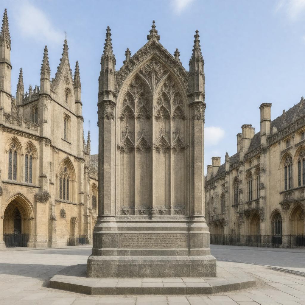 AI-created image of Martyrs' Memorial, Oxford