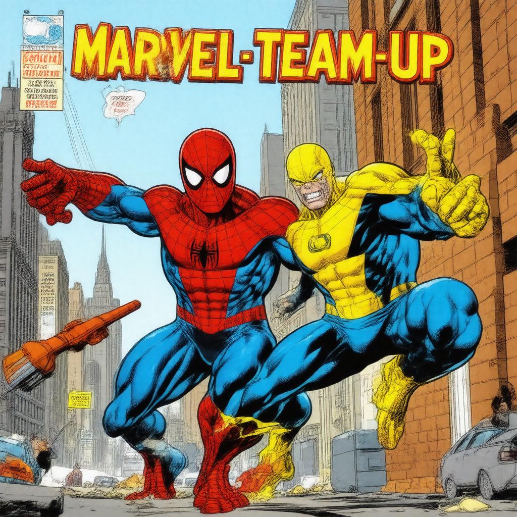 AI-created image of Marvel Team-Up