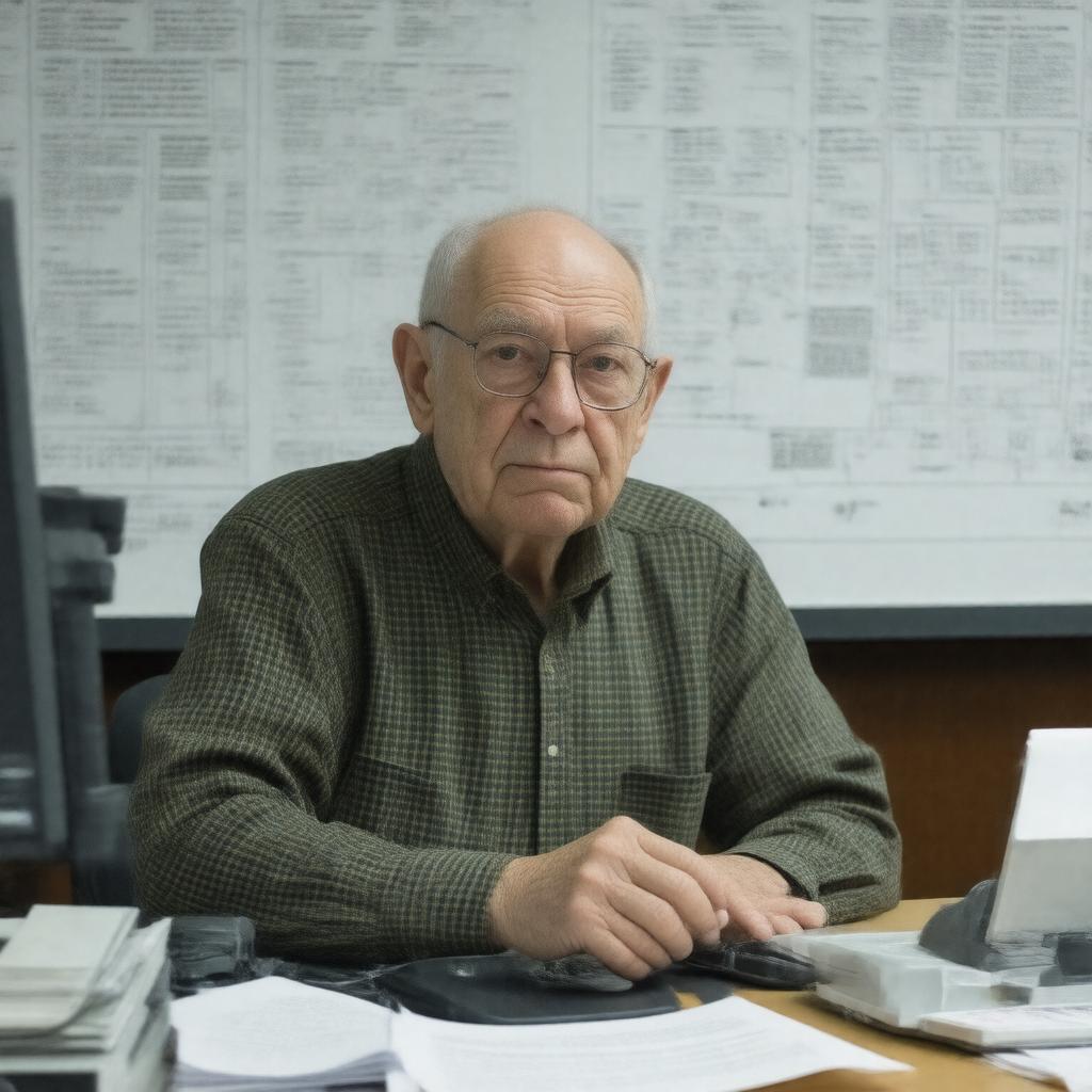 AI-created image of Marvin Minsky