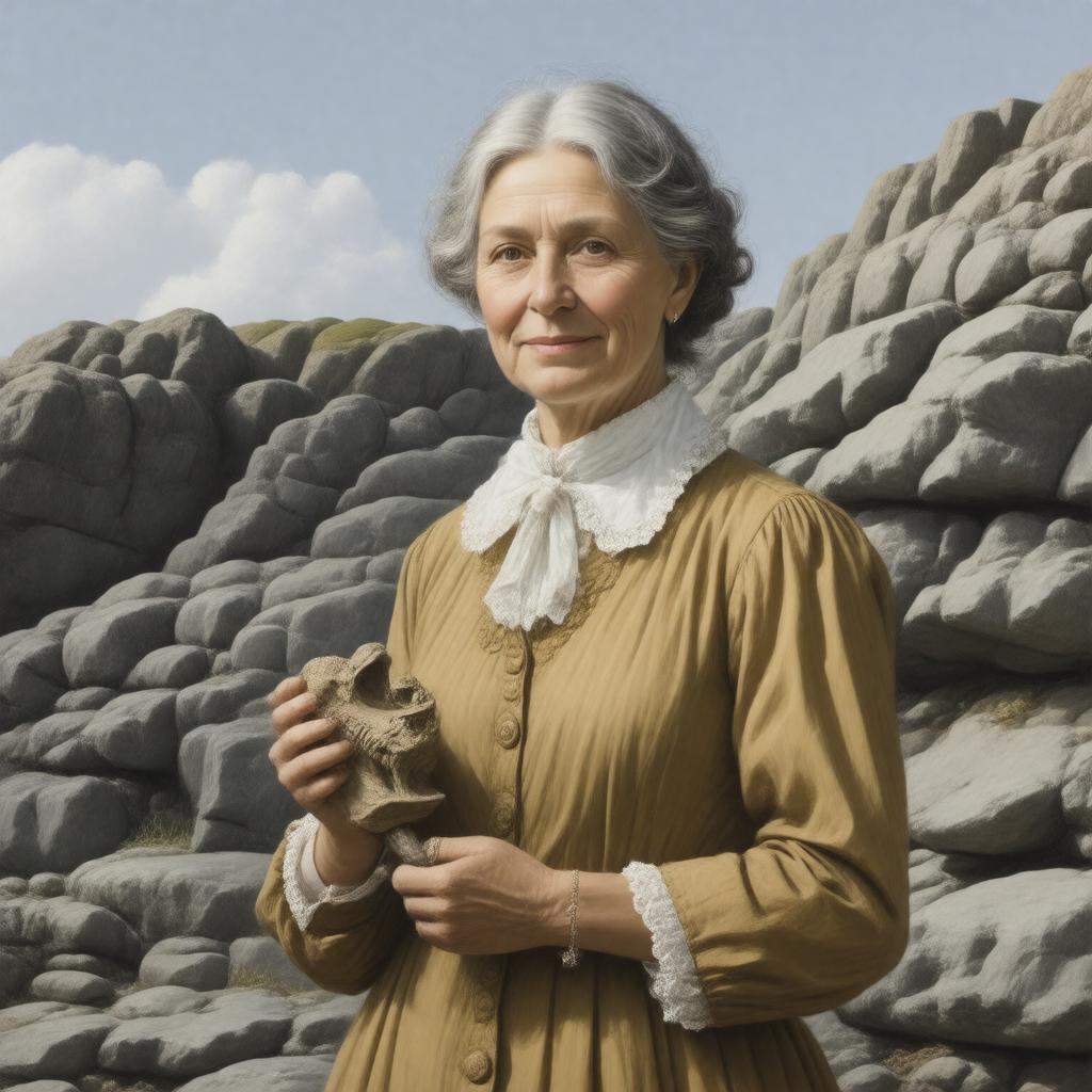 AI-created image of Mary Anning