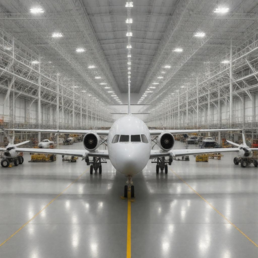 AI-created image of Mary Baker Engen Restoration Hangar