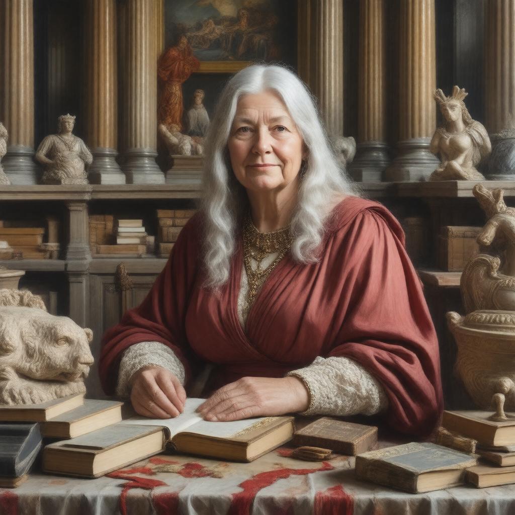AI-created image of Mary Beard