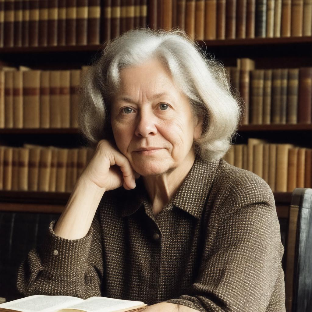 AI-created image of Mary Catherine Bateson