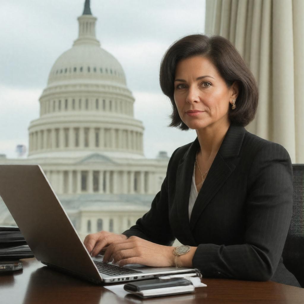 AI-created image of Mary Clare Jalonick