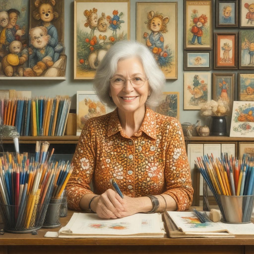 Click to view larger image AI-created image of Mary Engelbreit