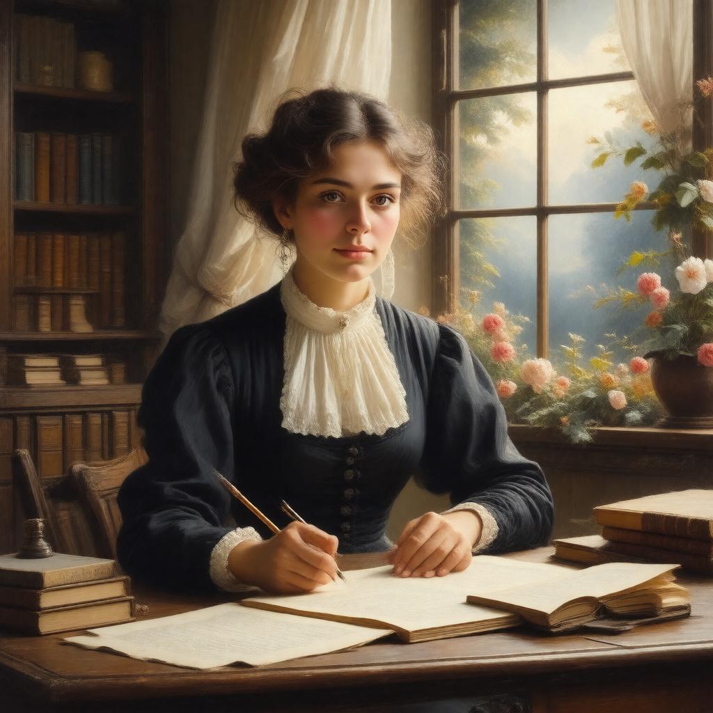 AI-created image of Mary Hawke Thaxter