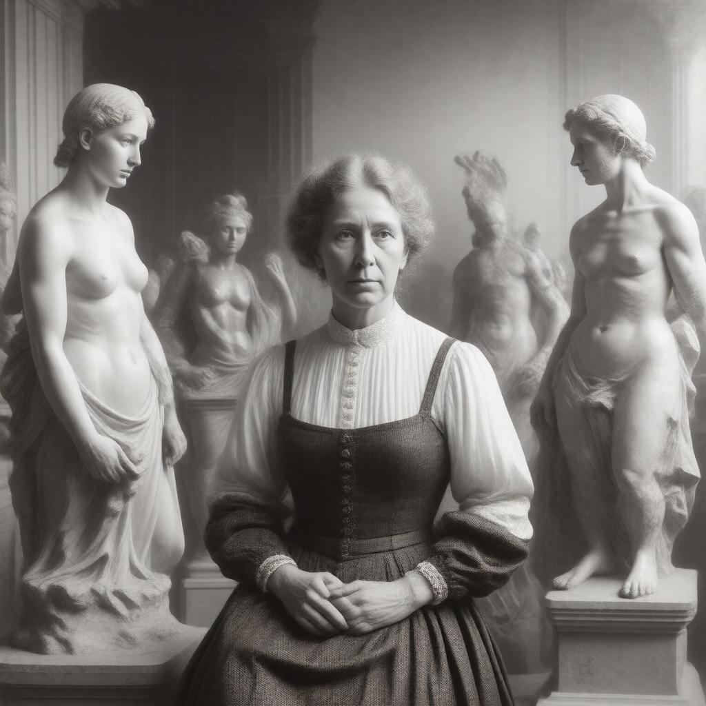 AI-created image of Mary Hillard MacLeish