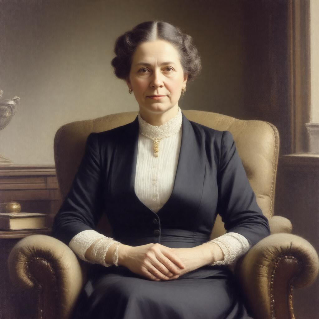 Click to view larger image AI-created image of Mary Hinckley Sheldon