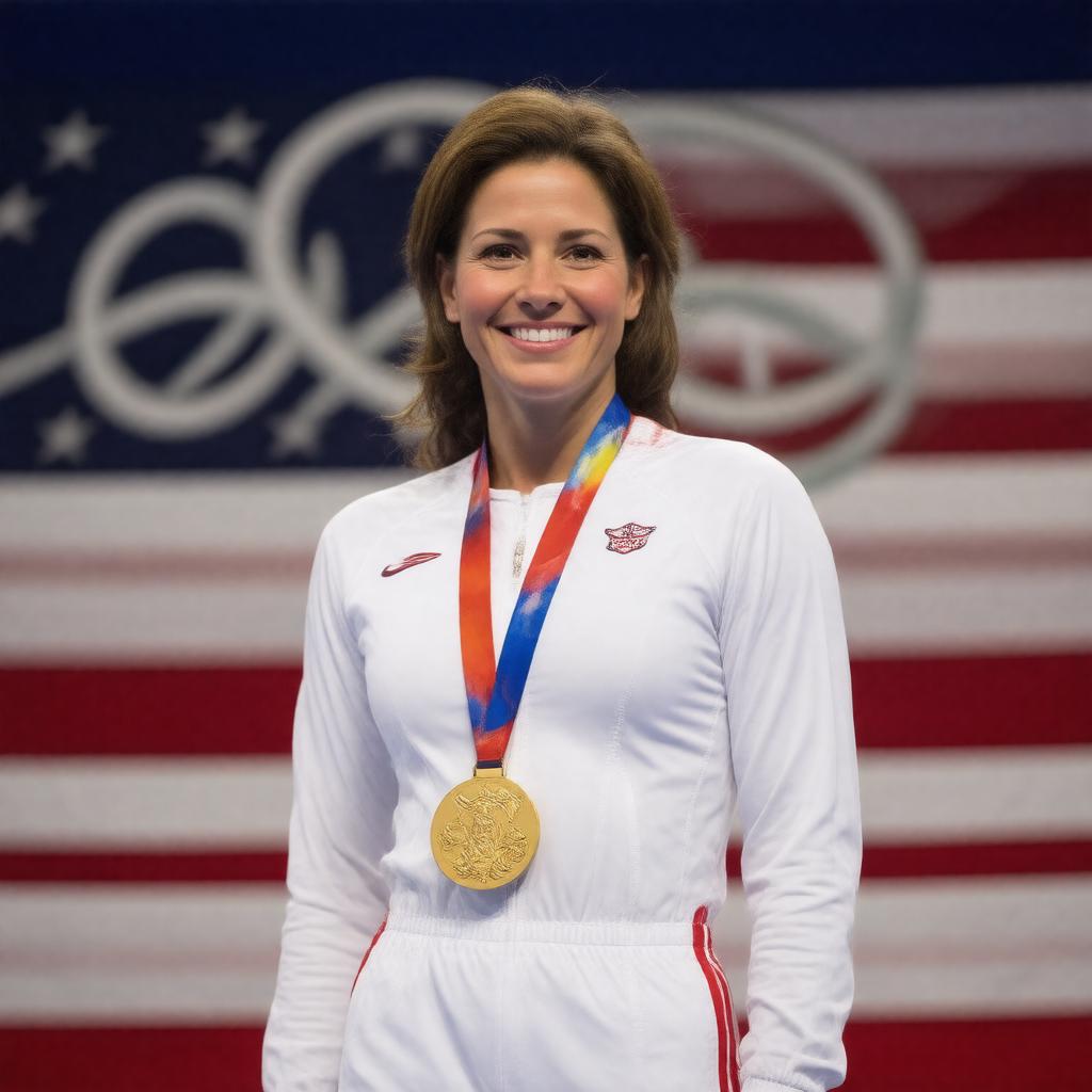 AI-created image of Mary Lou Retton