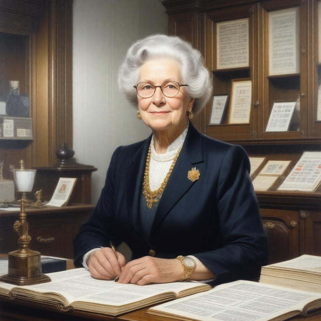 Click to view larger image AI-created image of Mary Louise Bell