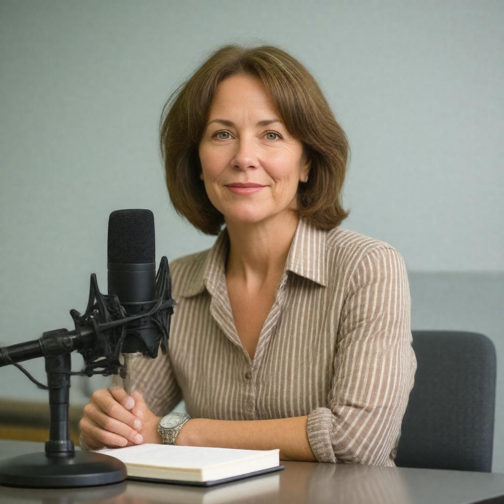 AI-created image of Mary Louise Kelly