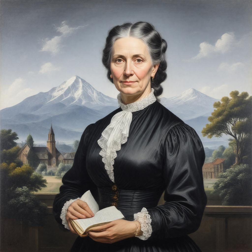 Click to view larger image AI-created image of Mary Lyon