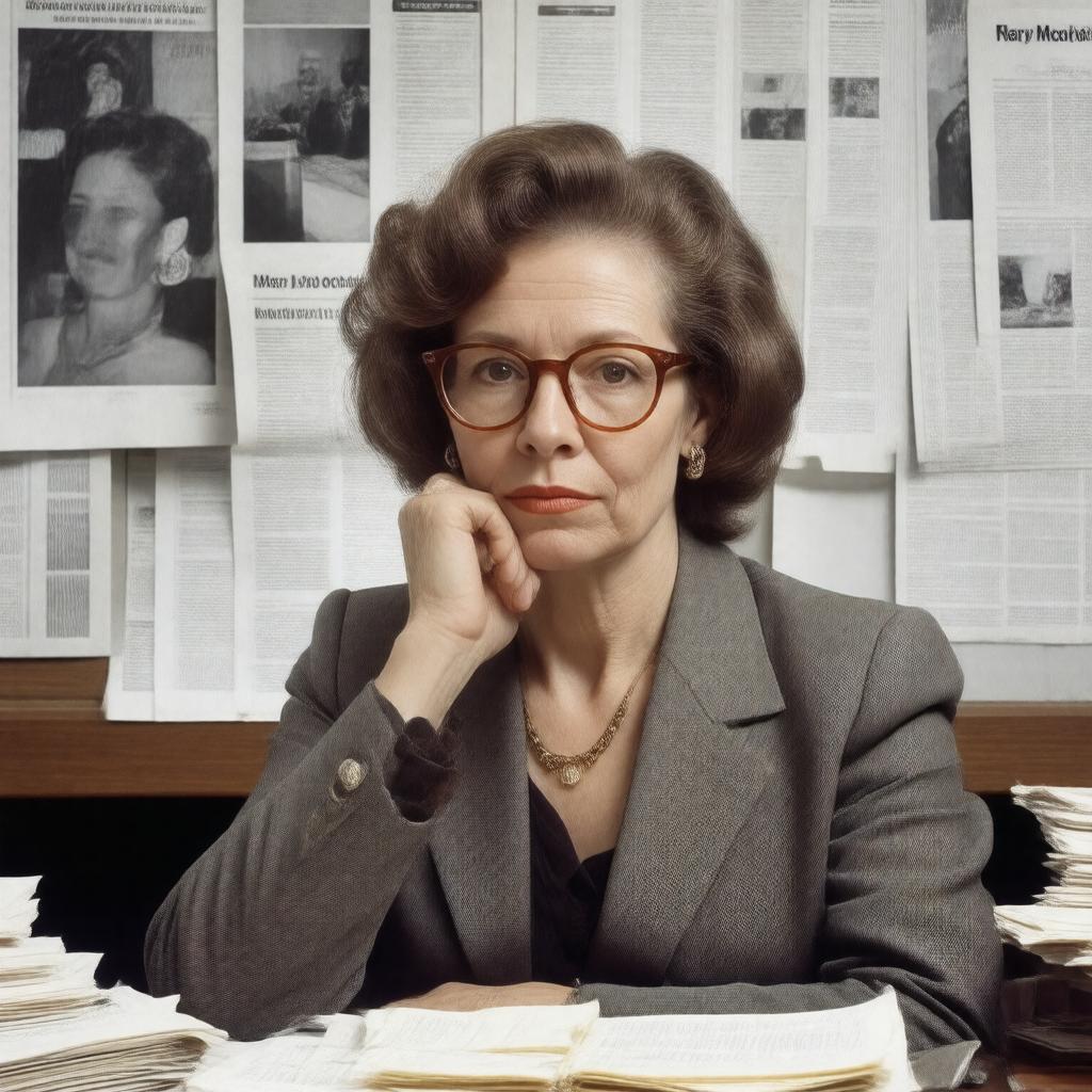 AI-created image of Mary McGrory
