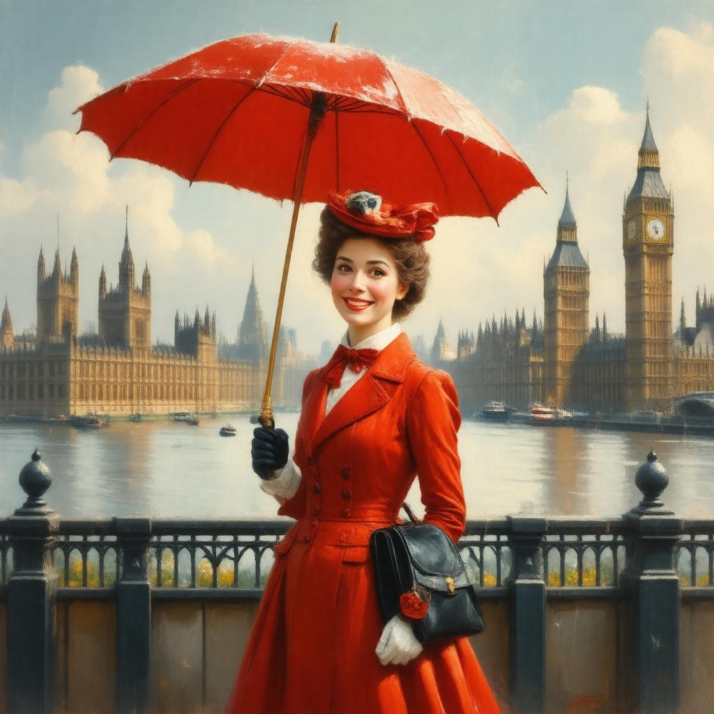 AI-created image of Mary Poppins