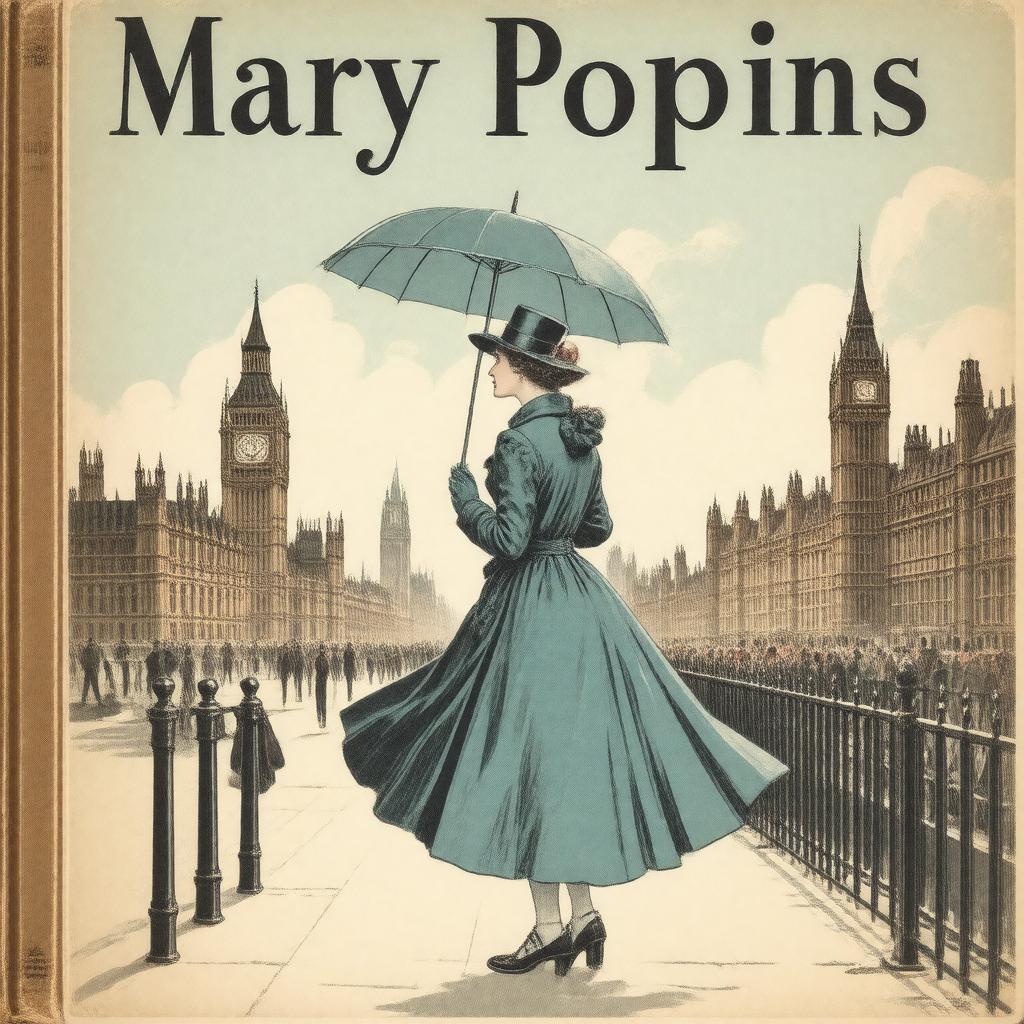 AI-created image of Mary Poppins (book, 1934)
