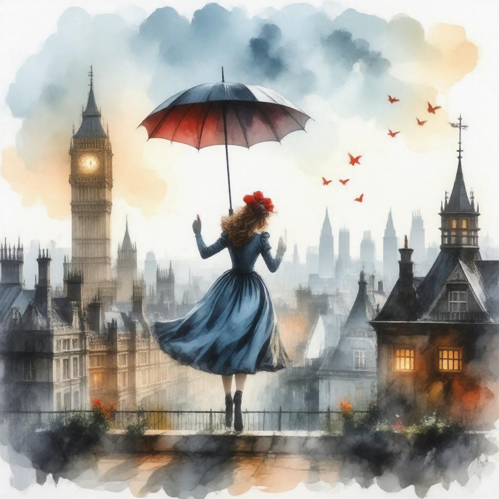 AI-created image of Mary Poppins (book series)