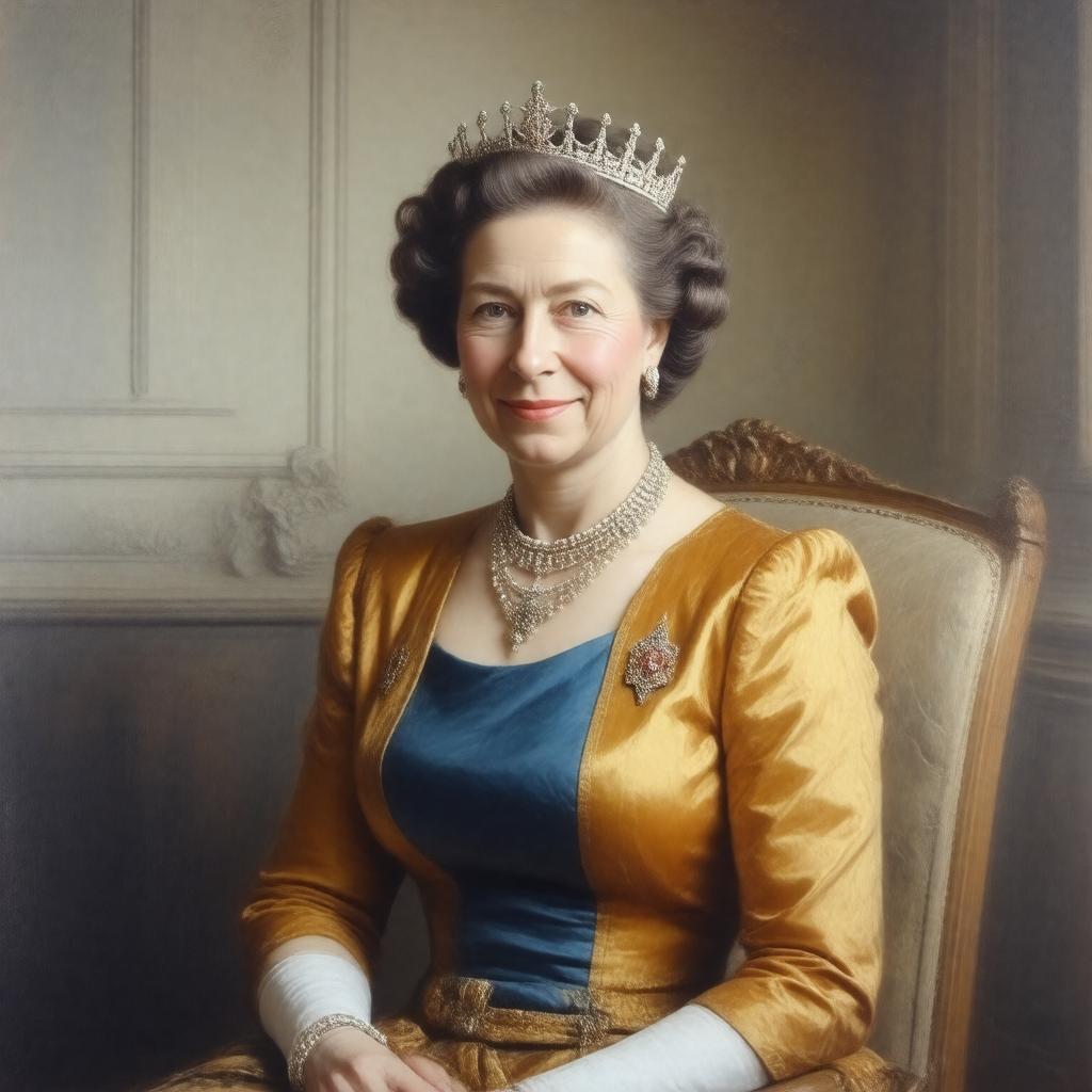 Click to view larger image AI-created image of Mary, Princess Royal and Countess of Harewood