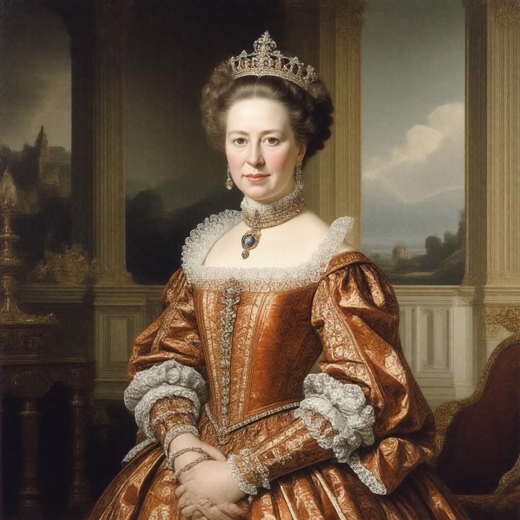 AI-created image of Mary, Princess Royal and Princess of Orange