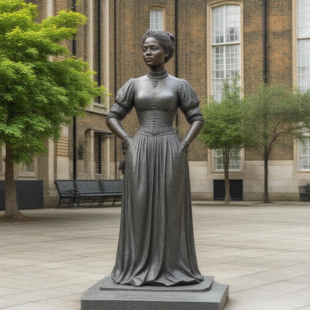Click to view larger image AI-created image of Mary Seacole Memorial Statue, London