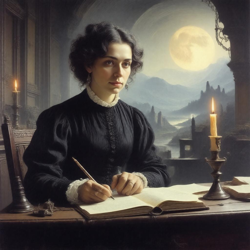 AI-created image of Mary Shelley