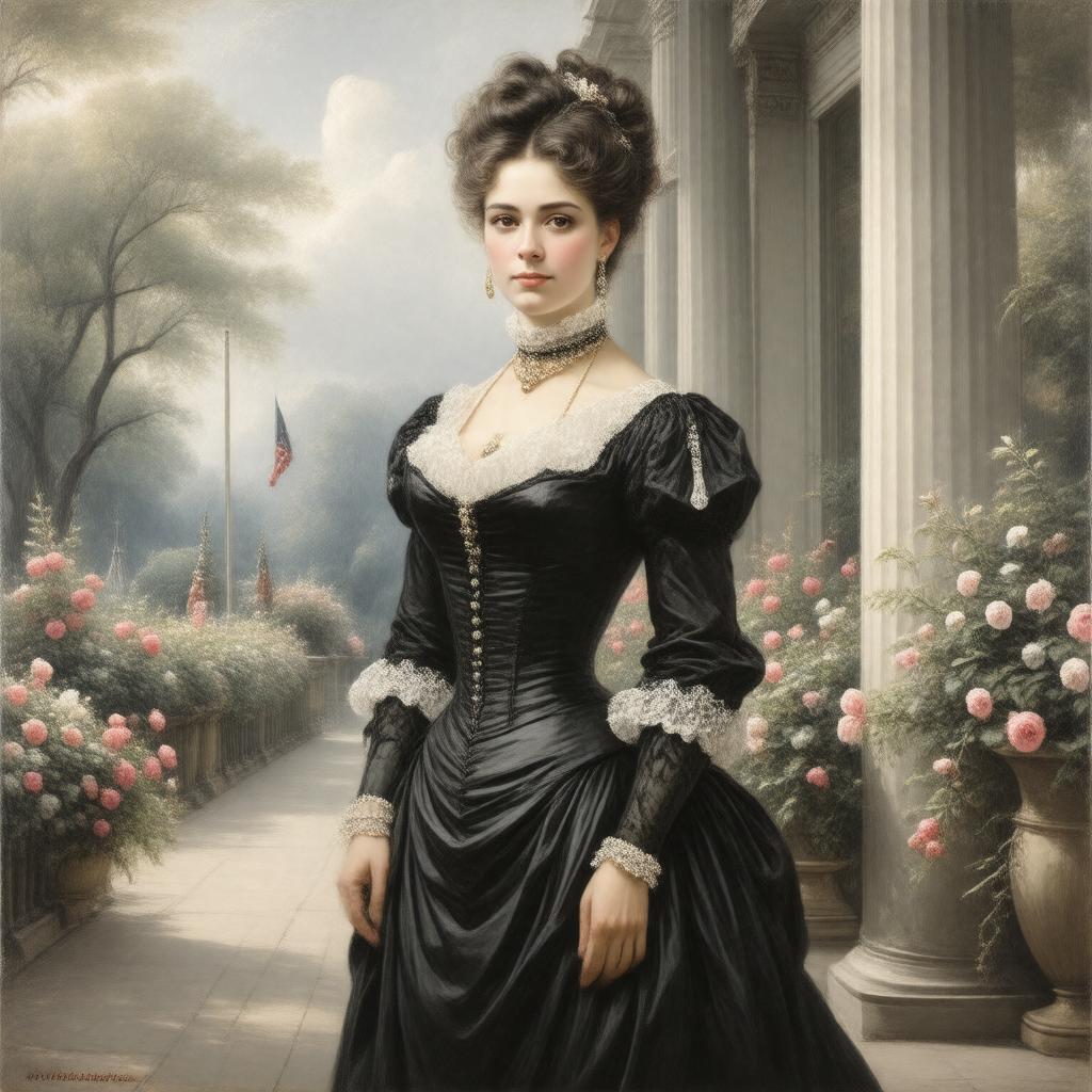 Click to view larger image AI-created image of Mary Tayloe Lloyd