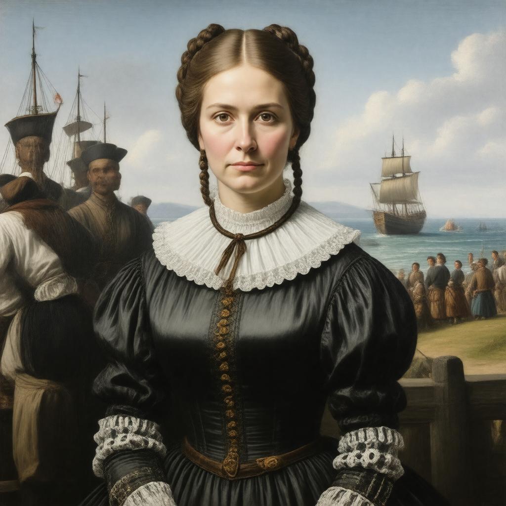 AI-created image of Mary Winslow