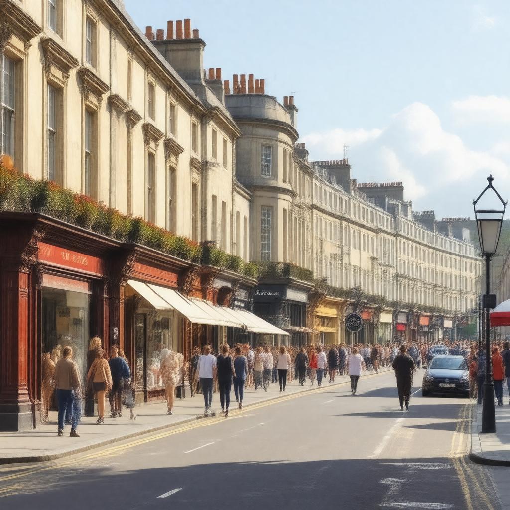 AI-created image of Marylebone High Street, London