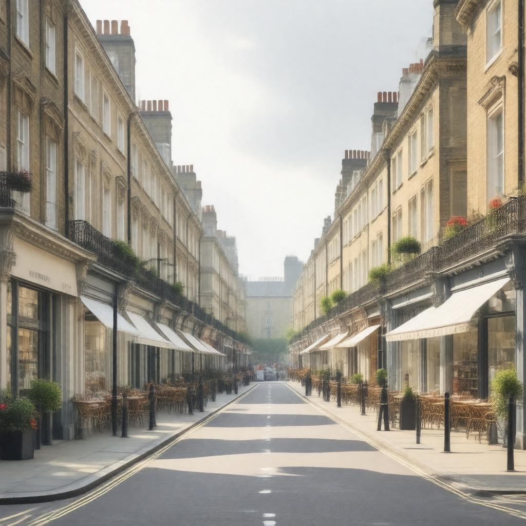 Click to view larger image AI-created image of Marylebone Lane