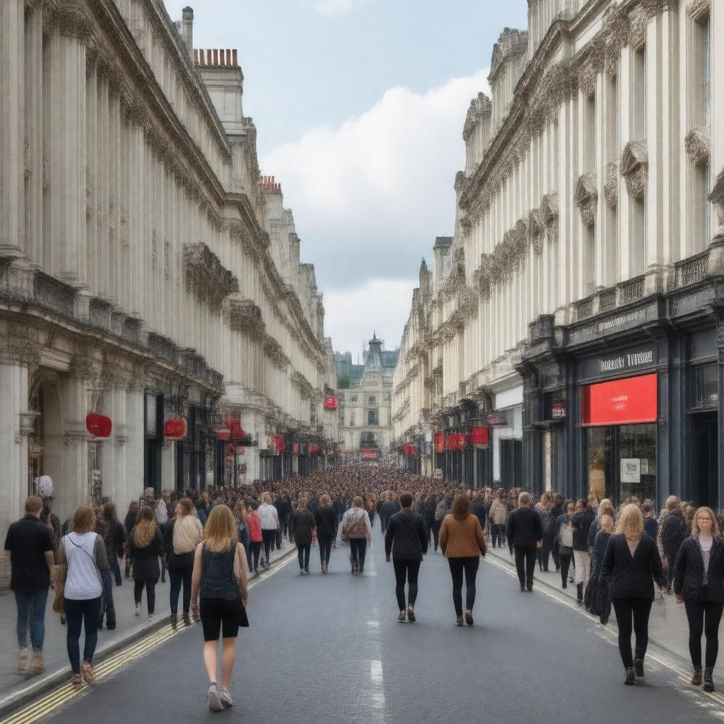 AI-created image of Marylebone, London, England