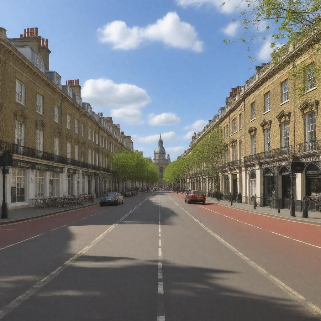 AI-created image of Marylebone, London