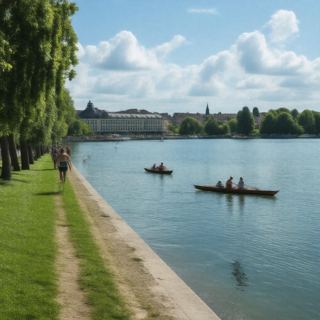 Click to view larger image AI-created image of Maschsee