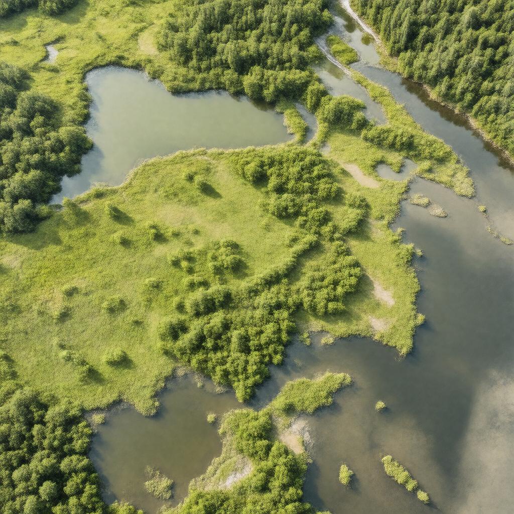 AI-created image of Mashpee National Wildlife Refuge